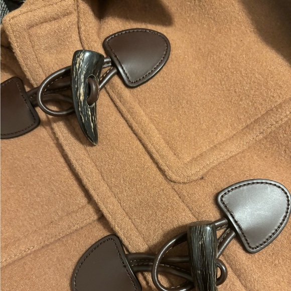 Men Authentic Burberry wool duffle coat with removable hood - Picture 2 of 11